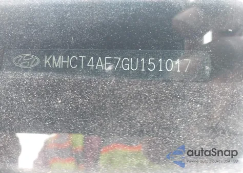 2016 Hyundai Accent Se from USA, damaged, VIN KMHCT4AE7GU151017